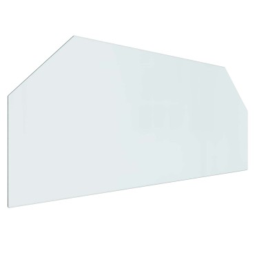 vidaXL Πλάκα Γυαλιού Τζακιού Διαφανές 120 x 50 cm Γυαλί