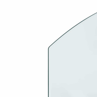 vidaXL Πλάκα Γυαλιού Τζακιού Διαφανές 80 x 50 cm Γυαλί