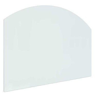 vidaXL Πλάκα Γυαλιού Τζακιού Διαφανές 80 x 60 cm Γυαλί