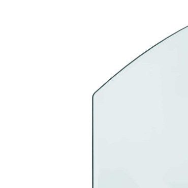 vidaXL Πλάκα Γυαλιού Τζακιού Διαφανές 80 x 60 cm Γυαλί
