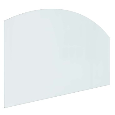 vidaXL Πλάκα Γυαλιού Τζακιού Διαφανές 100 x 60 cm Γυαλί