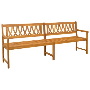 vidaXL Εξωτερικός πάγκος Φυσικό 220x55,5x90cm
