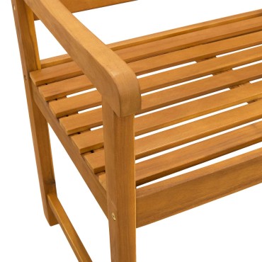 vidaXL Εξωτερικός πάγκος 2 -θέσιο 220x56x90cm