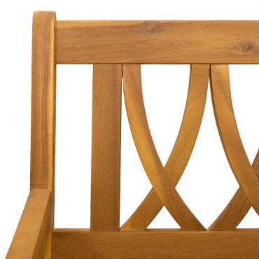 vidaXL Εξωτερικός πάγκος 2 -θέσιο 220x56x90cm