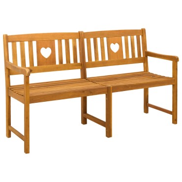 vidaXL Εξωτερικός πάγκος Φυσικό 150x55,5x90cm Στερεό Ξύλο Ακακίας