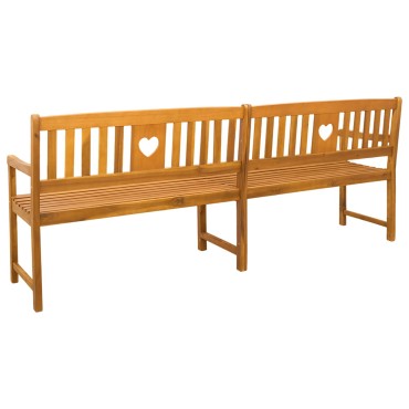 vidaXL Εξωτερικός πάγκος 4 -θέσιο 220x56x90cm