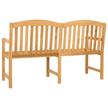 vidaXL Χειροποίητη Ροζ Παγκάκι 180x61x90cm Στερεό Ξύλο Τίκ 1 τεμ.