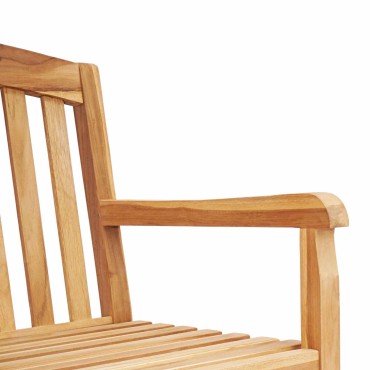 vidaXL Χειροποίητη Ροζ Παγκάκι 180x61x90cm Στερεό Ξύλο Τίκ 1 τεμ.