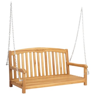vidaXL Πάγκος Κούνια 114x61x61,5cm Στερεό Ξύλο Τίκ Φυσικό