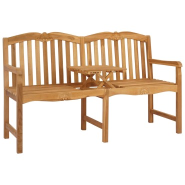vidaXL Χειροποίητη Ροζ Παγκάκι 155x60x94cm Στερεό Ξύλο Τίκ Φυσικό 1 τεμ.