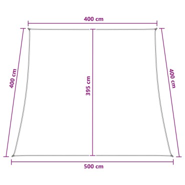 vidaXL Ικανότητα Σκίασης Γκρι και Λευκό 4 / 5 x 4 m HDPE