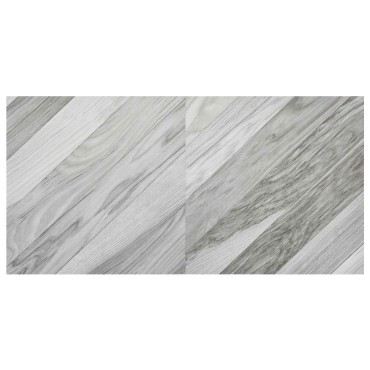 vidaXL Αυτοκόλλητα Πλάκες Δαπέδου Γκρι Ριγέ 30,5 x 30,5 εκ 20 τεμ. PVC