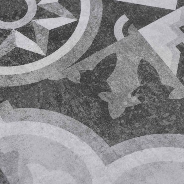 vidaXL Αυτοκόλλητες Πλάκες Δαπέδου PVC Γκρι Σχέδιο 30,5 x 61 εκ.