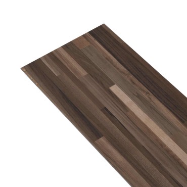 vidaXL Αυτοκόλλητες Πλάκες Δαπέδου PVC Καφέ Ριγέ 30,5 x 61 εκ. 28 τμχ.