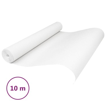 vidaXL 3D Στερεή Ταπετσαρία Ριγέ Ανοιχτό μπεζ. 10 x 0,53 μ