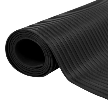 vidaXL Μάτ δαπέδου Μαύρο 1 x 2 m Λάστιχο