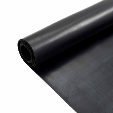 vidaXL Μάτ δαπέδου Μαύρο 1,2 x 2 μ Λάστιχο