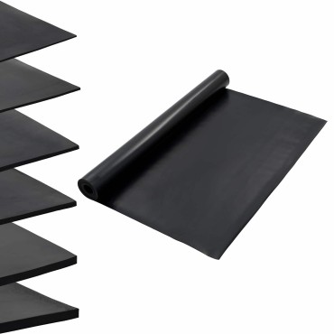 vidaXL Μάτ δαπέδου Μαύρο 1,2 x 5 μ Λάστιχο