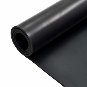 vidaXL Μάτ δαπέδου Μαύρο 1,2 x 2 μ Λάστιχο