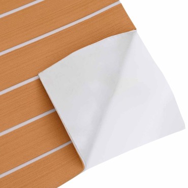 vidaXL Ματ Σκάφους Ριγέ Καφέ και Λευκό 240 x 60 cm EVA