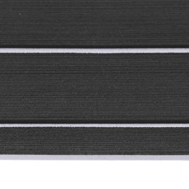 vidaXL Ματ Σκάφους Ριγέ Σκούρο Γκρι και Λευκό 240 x 60 cm EVA