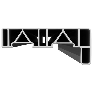 vidaXL Σαβανωτό Παραθύρου Λευκό 160 x 15 x 4,5 εκ PVC