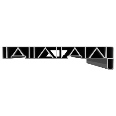 vidaXL Σαβανωτό Παραθύρου Λευκό 60 x 20 x 4,5 εκ PVC