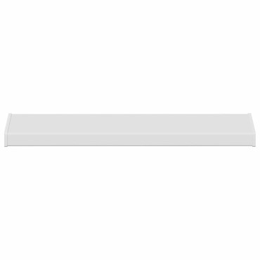 vidaXL Σαβανωτό Παραθύρου Λευκό 100 x 25 x 4,5 εκ. PVC
