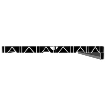 vidaXL Σαβανωτό Παραθύρου Λευκό 140 x 30 x 4,5 εκ PVC