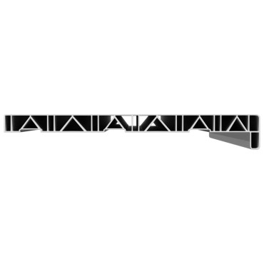 vidaXL Σαβανωτό Παραθύρου Λευκό 80 x 35 x 4,5 εκ PVC
