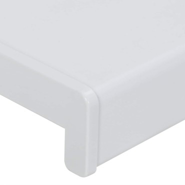 vidaXL Σαβανωτό Παραθύρου Λευκό 160 x 35 x 4,5 εκ PVC