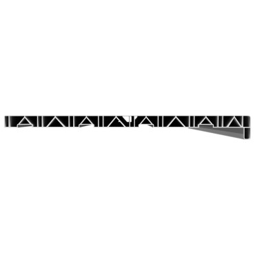 vidaXL Σαβανωτό Παραθύρου Λευκό 120 x 45 x 4,5 εκ PVC