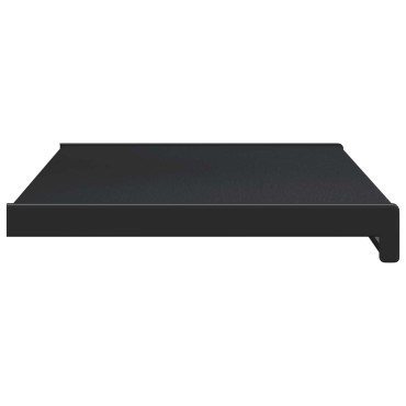 vidaXL Σαβανωτό Παραθύρου Μαύρο με ξύλινη υφή 60 x 35 x 4,5 εκ PVC