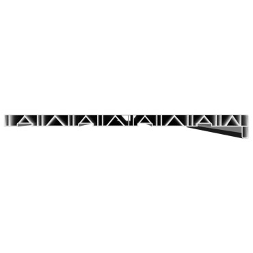 vidaXL Σαβανωτό Παραθύρου Μαύρο με ξύλινη υφή 160 x 40 x 4,5 εκ PVC