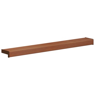 vidaXL Σαβανωτό Παραθύρου Καφέ ξύλο 80 x 10 x 4,5 εκ PVC