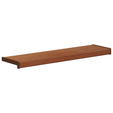 vidaXL Σαβανωτό Παραθύρου Καφέ ξύλο 100 x 20 x 4,5 εκ PVC