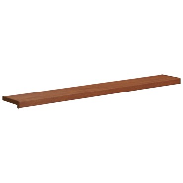 vidaXL Σαβανωτό Παραθύρου Καφέ ξύλο 120 x 20 x 4,5 εκ PVC