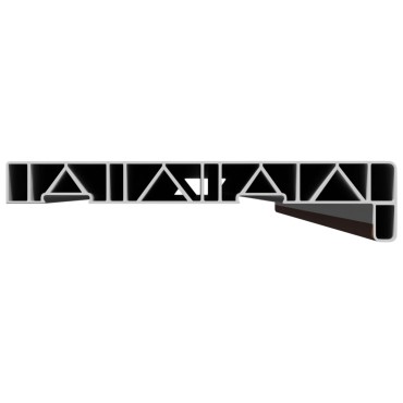 vidaXL Σαβανωτό Παραθύρου Καφέ ξύλο 120 x 25 x 4,5 εκ. PVC