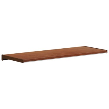 vidaXL Σαβανωτό Παραθύρου Καφέ ξύλο 80 x 30 x 4,5 εκ PVC