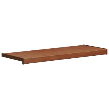 vidaXL Σαβανωτό Παραθύρου Καφέ ξύλο 60 x 35 x 4,5 εκ PVC