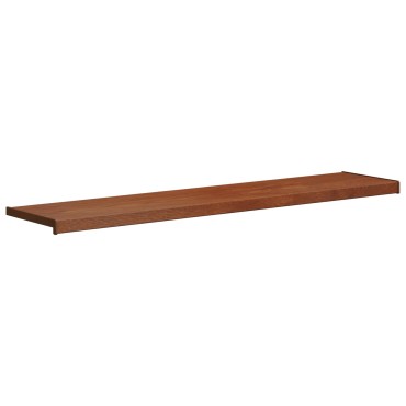 vidaXL Σαβανωτό Παραθύρου Καφέ ξύλο 140 x 35 x 4,5 εκ PVC