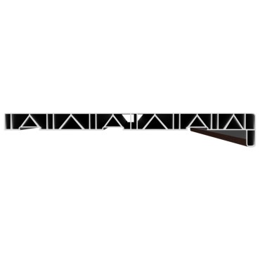 vidaXL Σαβανωτό Παραθύρου Καφέ ξύλο 140 x 35 x 4,5 εκ PVC