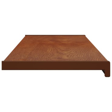 vidaXL Σαβανωτό Παραθύρου Καφέ ξύλο 140 x 35 x 4,5 εκ PVC