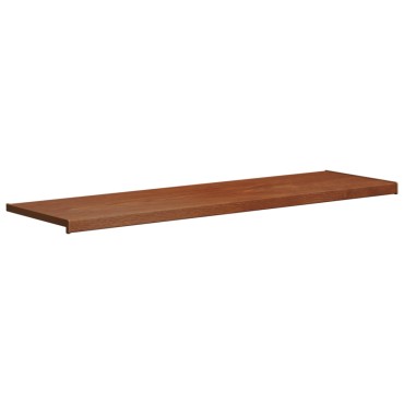 vidaXL Σαβανωτό Παραθύρου Καφέ ξύλο 120 x 40 x 4,5 εκ PVC