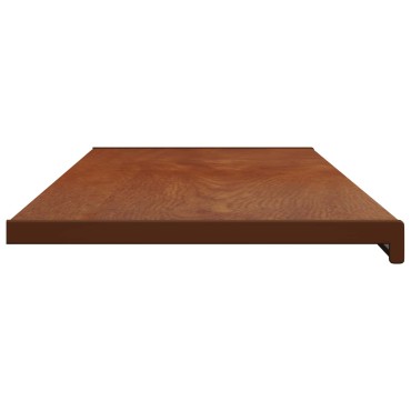 vidaXL Σαβανωτό Παραθύρου Καφέ ξύλο 120 x 40 x 4,5 εκ PVC