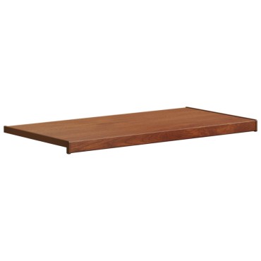 vidaXL Σαβανωτό Παραθύρου Καφέ ξύλο 60 x 45 x 4,5 εκ. PVC