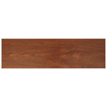 vidaXL Σαβανωτό Παραθύρου Καφέ ξύλο 140 x 45 x 4,5 εκ PVC