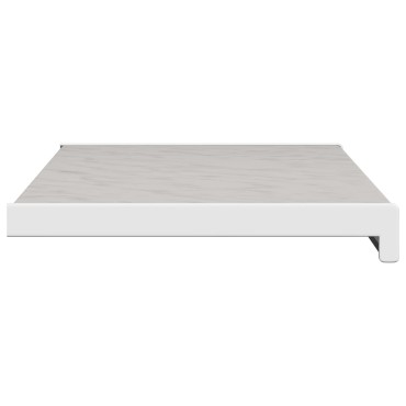 vidaXL Σαβανωτό Παραθύρου Υφή Μάρμαρου 100 x 30 x 4,5 εκ PVC