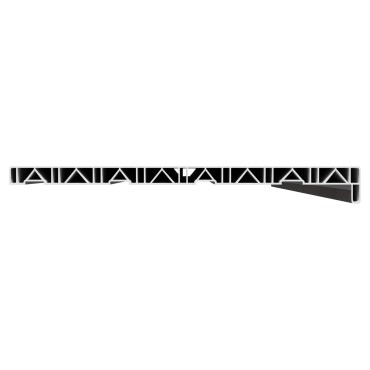 vidaXL Σαβανωτό Παραθύρου Υφή Μάρμαρου 140 x 45 x 4,5 εκ PVC