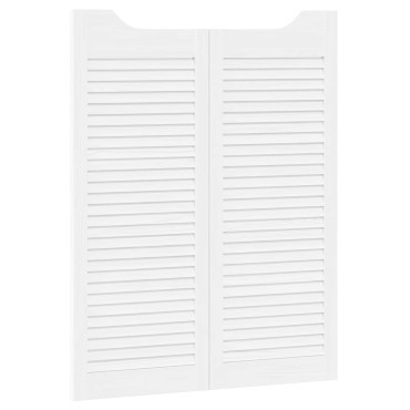 vidaXL Πόρτες Swing Λευκό 100 x 40 cm Μασίφ Ξύλο Πεύκου